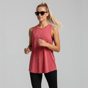 Nike Dri-Fit Red Sleeveless Athletic Tank Women's XL‎